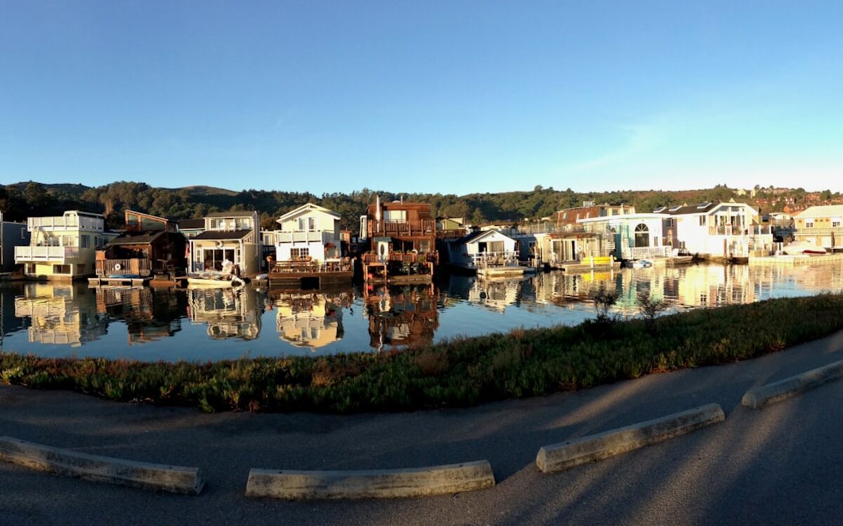 Waterfront hillside homes in Sausalito