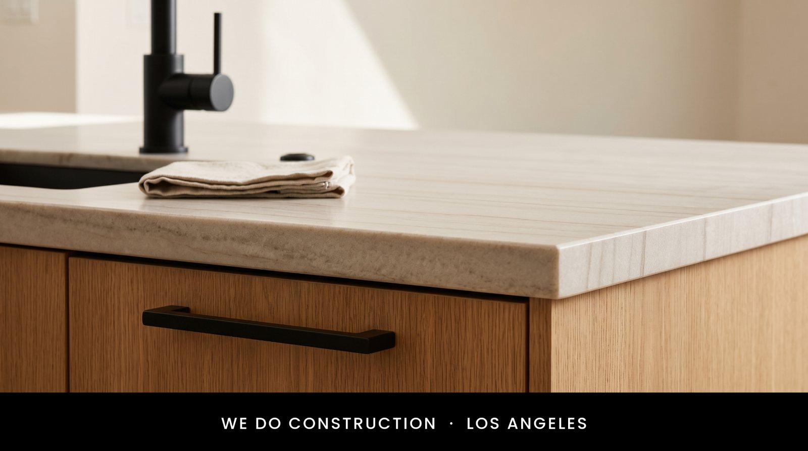 Kitchen counter detail in Sausalito by WDC