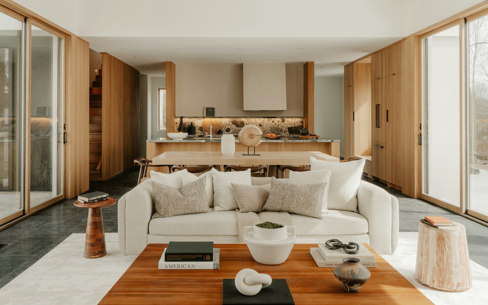 Finished ADU interior with full kitchen in San Francisco garage conversion by We Do Construction
